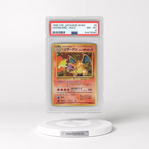 1996 Pokémon Basic #6 Charizard - Holo (PSA 8 NM-MT)