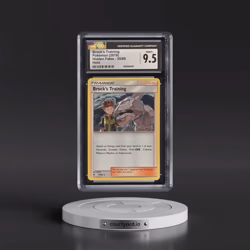 2019 Hidden Fates #55/68 Brock's Training - Holo (CGC 9.5 MINT+)