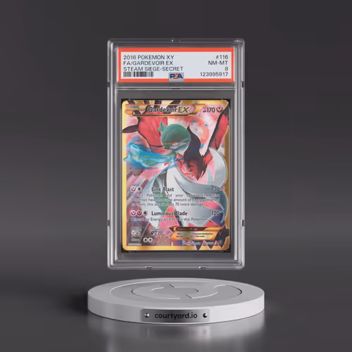 2016 Pokémon XY Steam Siege #116 Gardevoir EX - Holo Full Art Secret (PSA 8 NM-MT)