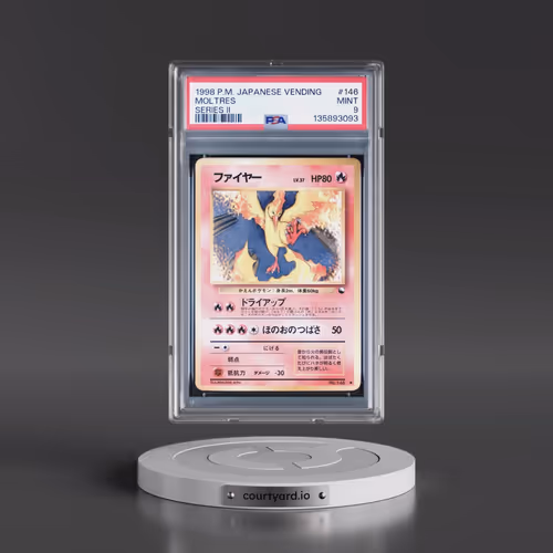 1998 Pokémon Vending #146 Moltres - Series II (PSA 9 MINT)