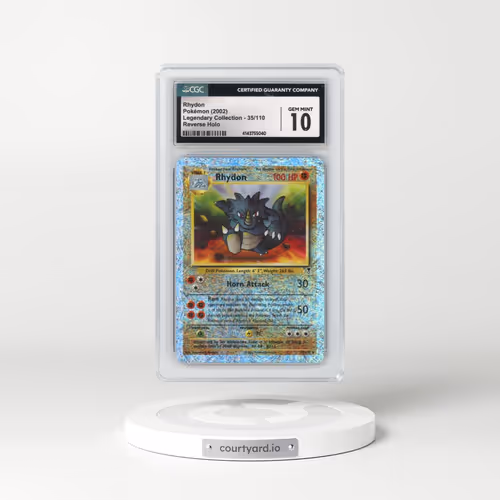 2002 Legendary Collection #35/110 Rhydon - Reverse Holo (CGC 10 GEM MINT)