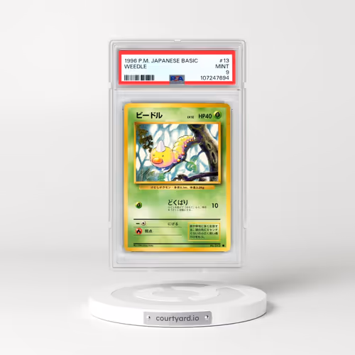 1996 Pokémon Basic #13 Weedle (PSA 9 MINT)