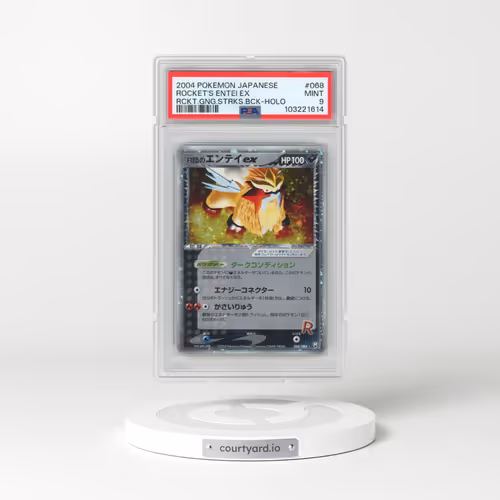 2004 Pokémon Rocket Gang Strikes Back #068 Rocket's Entei EX - Holo Holo (PSA 9 MINT)