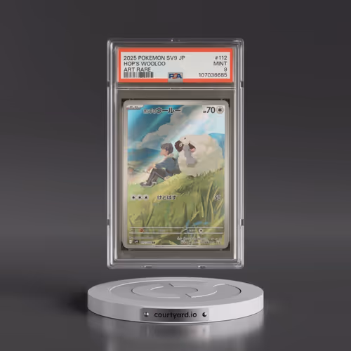2025 Pokémon SV9-Battle Partners #112 Hop's Wooloo - Art Rare (PSA 9 MINT)