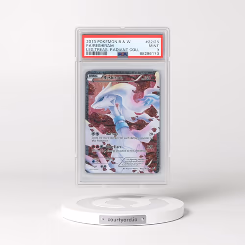 2013 Pokémon Black & White Legendary Treasures Radiant Collection #22/25 Reshiram - Full Art (PSA 9