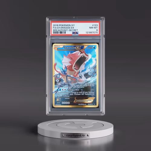 2016 Pokémon XY Breakpoint #123 Gyarados EX - Holo Full Art Secret (PSA 8 NM-MT)