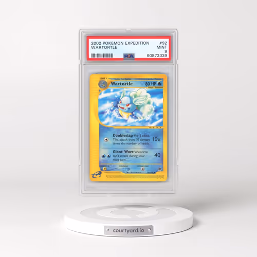 2002 Pokémon Expedition #92 Wartortle (PSA 9 MINT)