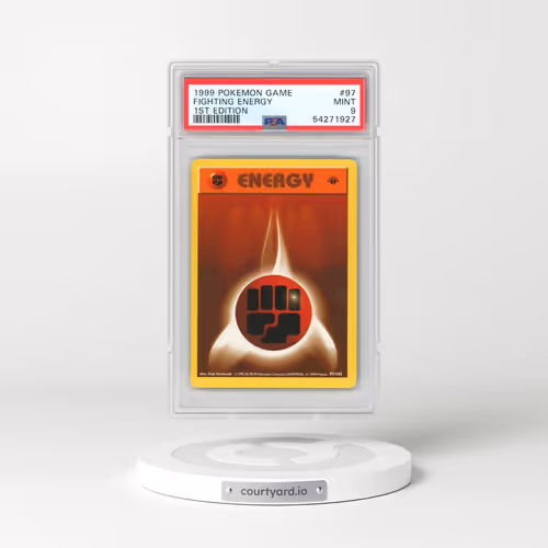 1999 Pokémon Game #97 Fighting Energy - 1st Edition (PSA 9 MINT)