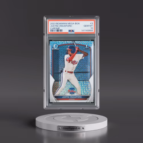 2023 Bowman Mega Box Chrome #3 Justin Crawford (PSA 10 GEM MINT)