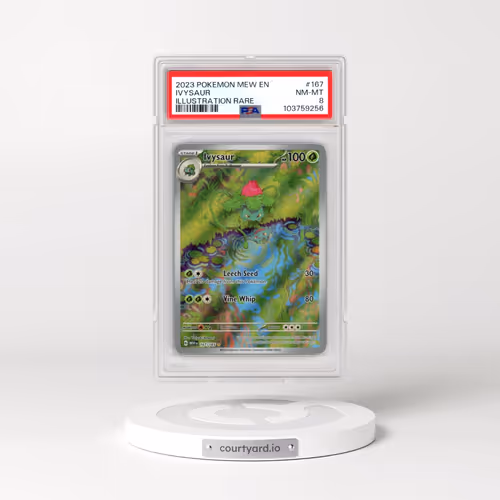 2023 Pokémon Mew EN-151 #167 Ivysaur - Illustration Rare (PSA 8 NM-MT)