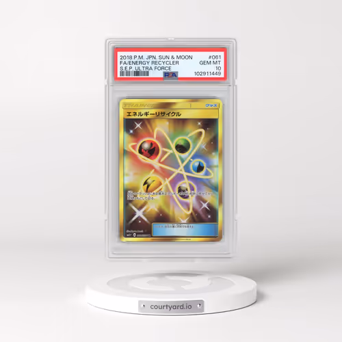 2018 Pokémon Sun & Moon Strength Expansion Pack Ultra Force #061 Energy Recycler - Full Art (PSA 10 GEM MINT)
