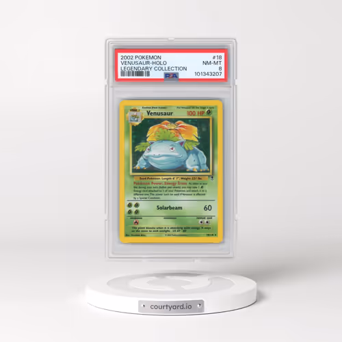 2002 Pokémon Legendary Collection #18 Venusaur - Holo (PSA 8 NM-MT)