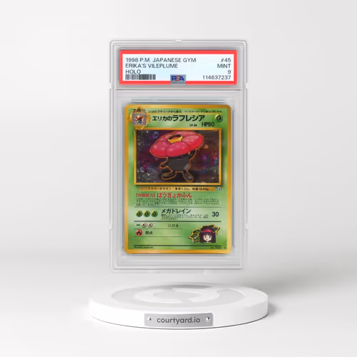 1998 Pokémon Gym #45 Erika's Vileplume - Holo (PSA 9 MINT)
