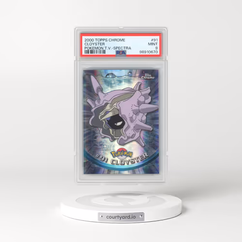 2000 Topps Chrome Pokémon T.V. #91 Cloyster - Spectra (PSA 9 MINT)