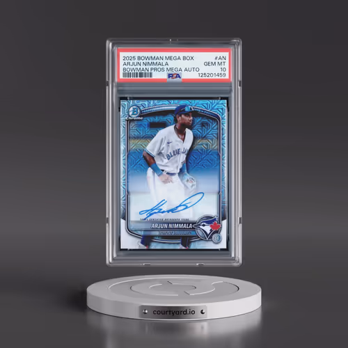 2025 Bowman Mega Box Bowman Prospect Mega Autographs #AN Arjun Nimmala (PSA 10 GEM MINT)