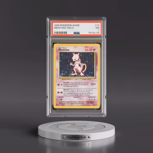 1999 Pokémon Game #10 Mewtwo - Holo (PSA 7 NM)