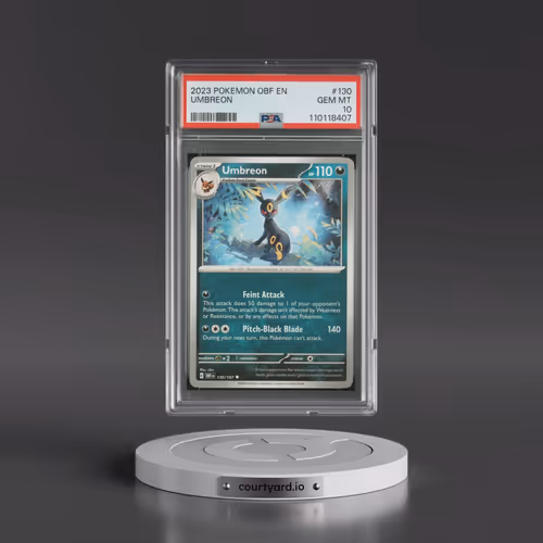 2023 Pokémon Obf EN-Obsidian Flames #130 Umbreon (PSA 10 GEM MINT)