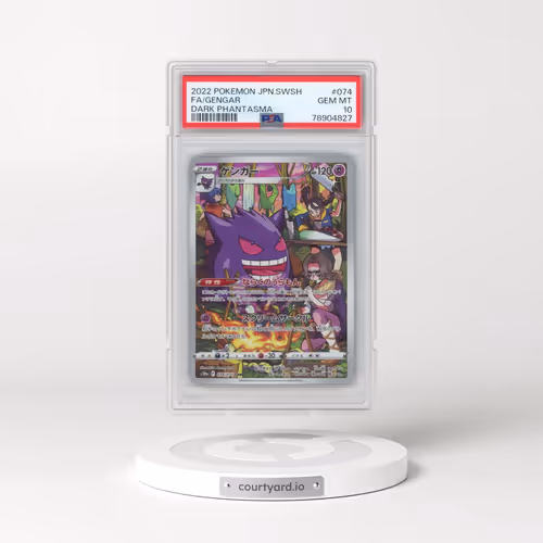 2022 Pokémon Sword & Shield Dark Phantasma #074 Gengar - Full Art (PSA 10 GEM MINT)