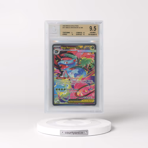 2025 Pokémon Meg EN-Mega Evolution #177 Mega Venusaur EX - Holo Special Illustration Rare (BGS 9.5 G