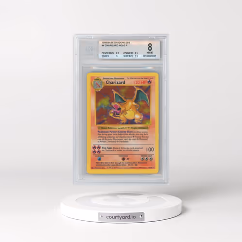 1999 Base Set #4 Charizard - Shadowless Shadowless Holo (BGS 8 NM-MT)