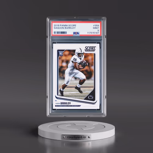 2018 Panini Score #359 Saquon Barkley (PSA 9 MINT)