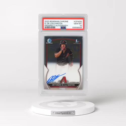 2023 Bowman Chrome Prospect Autographs #CPADD Deyvison de los Santos (PSA 10 GEM MINT)