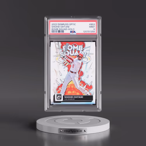 2022 Panini Donruss Optic Bomb Squad #BS3 Shohei Ohtani - Holo (PSA 9 MINT)