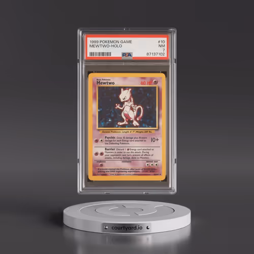 1999 Pokémon Game #10 Mewtwo - Holo (PSA 7 NM)