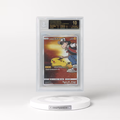 2016 Sun & Moon Promos #270 Red's Pikachu - Pokémon Center 20th Anniversary (BGS 10 PRISTINE)