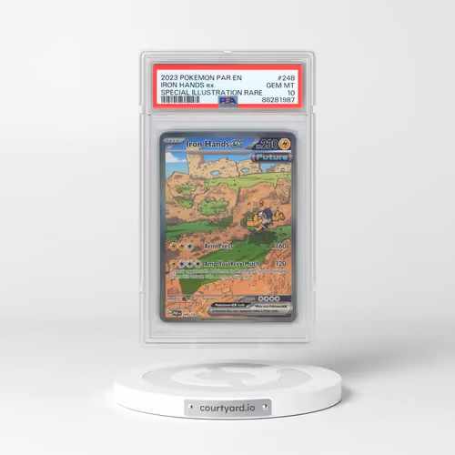 2023 Pokémon Par EN-Paradox Rift #248 Iron Hands EX - Holo Special Illustration Rare (PSA 10 GEM MINT)