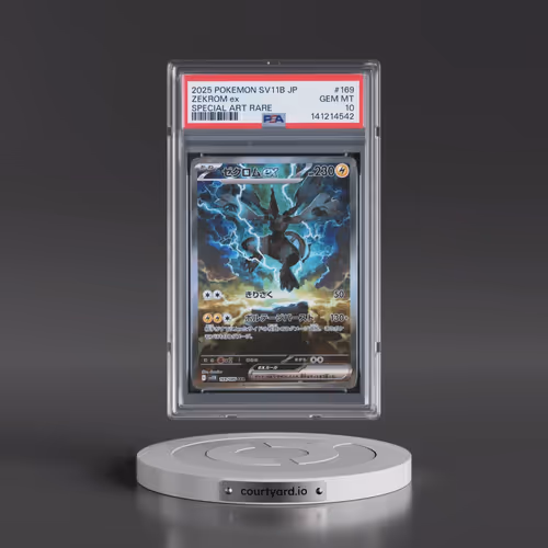 2025 Pokémon Sv11b-Black Bolt #169 Zekrom EX - Holo Special Art Rare (PSA 10 GEM MINT)