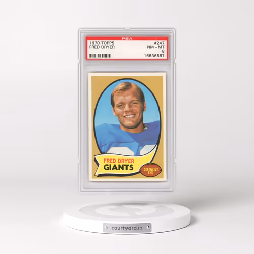 1970 Topps #247 Fred Dryer (PSA 8 NM-MT)