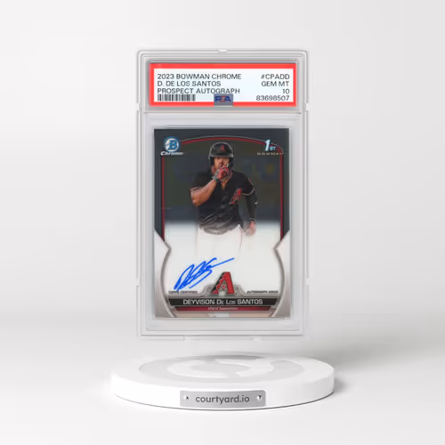 2023 Bowman Chrome Prospect Autographs #CPADD Deyvison de los Santos (PSA 10 GEM MINT)