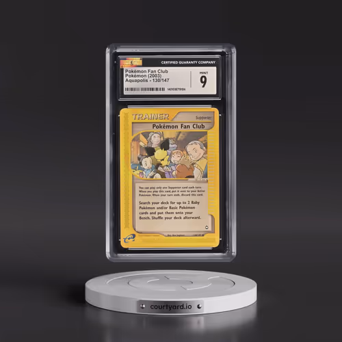 2003 Aquapolis #130/147 Pokémon Fan Club (CGC 9 MINT)
