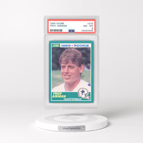 1989 Score #270 Troy Aikman (PSA 8 NM-MT)