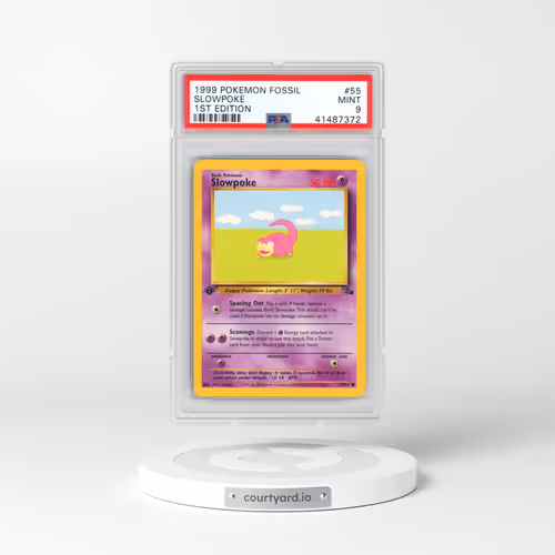 1999 Pokémon Fossil #55 Slowpoke - 1st Edition (PSA 9 MINT)