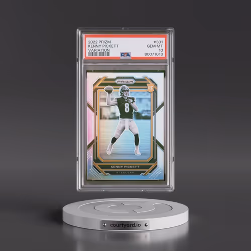 2022 Panini Prizm #301 Kenny Pickett - Variation (PSA 10 GEM MINT)
