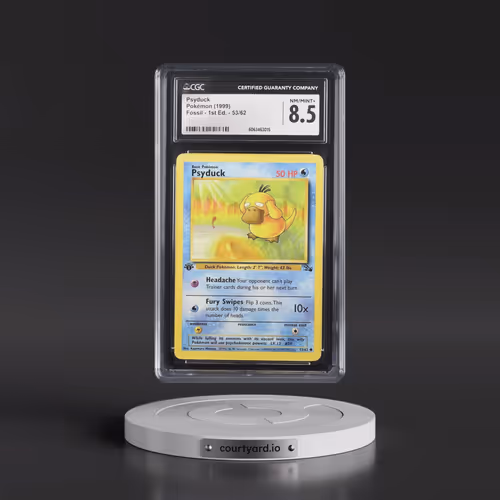 1999 Fossil #53/62 Psyduck - 1st Edition 1st Edition (CGC 8.5 NM-MT+)