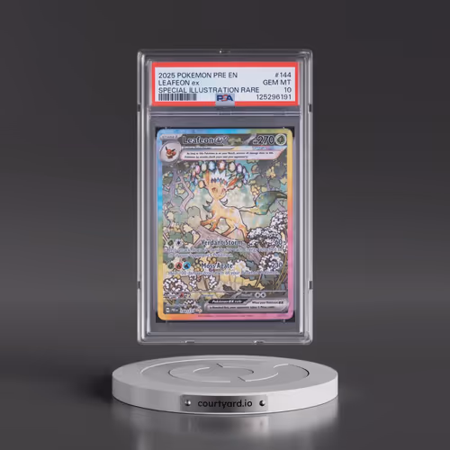 2025 Pokémon Pre EN-Prismatic Evolutions #144 Leafeon EX - Holo Special Illustration Rare (PSA 10 GE