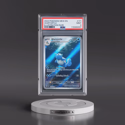 2023 Pokémon Mew EN-151 #171 Wartortle - Illustration Rare (PSA 9 MINT)