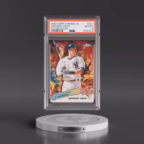 2023 Topps Chrome Logofractor Edition Future Stars #FS11 Anthony Volpe (PSA 10 GEM MINT)