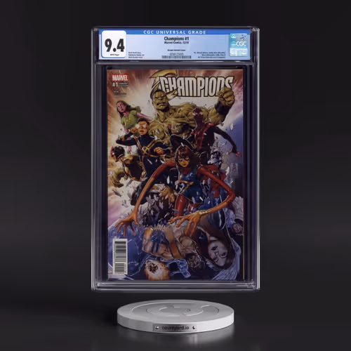 Champions #1 CGC 9.4 White Pages (Marvel Comics, 12/16) - Universal Brooks Variant Cover