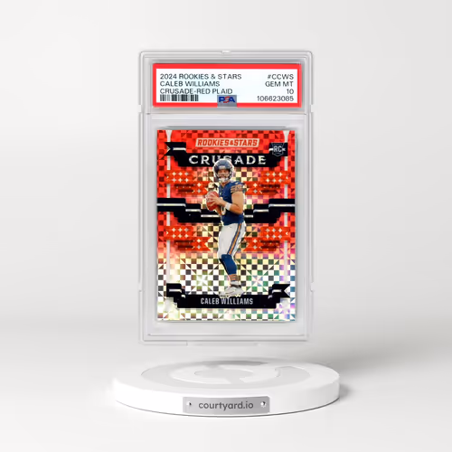 2024 Panini Rookies & Stars Crusade #CCWS Caleb Williams - Red Plaid (PSA 10 GEM MINT)