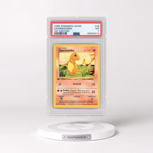 1999 Pokémon Game #46 Charmander - 1st Edition (PSA 7 NM)