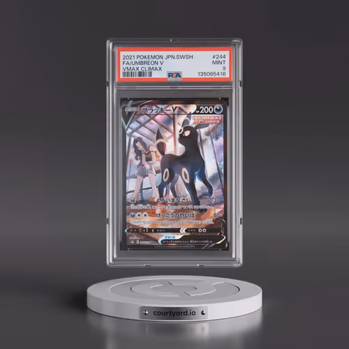 2021 Pokémon Sword & Shield Vmax Climax #244 Umbreon V - Holo Full Art (PSA 9 MINT)