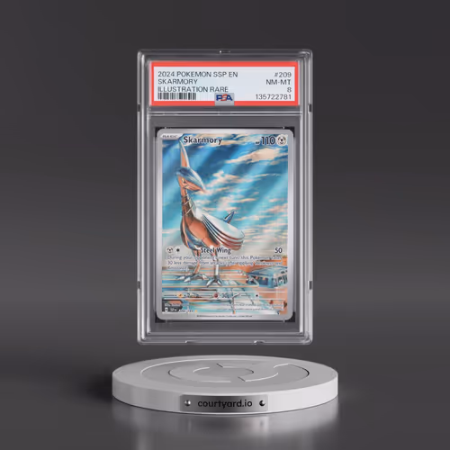 2024 Pokémon Ssp EN-Surging Sparks #209 Skarmory - Illustration Rare (PSA 8 NM-MT)