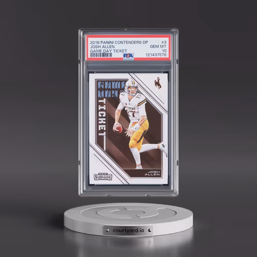 2018 Panini Contenders Draft Picks Game Day Ticket #3 Josh Allen (PSA 10 GEM MINT)