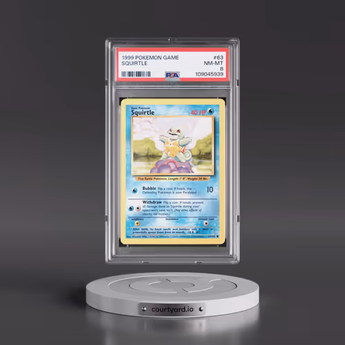 1999 Pokémon Game #63 Squirtle (PSA 8 NM-MT)
