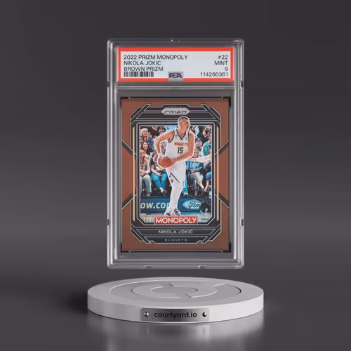 2022 Panini Prizm Monopoly #22 Nikola Jokic - Brown Prizm (PSA 9 MINT)