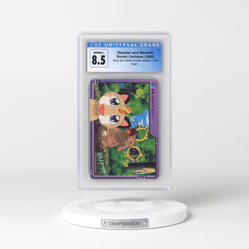 2000 Gold and Silver Anime Series #42 Stantler and Meowth - Part 1 (CGC 8.5 NM-MT+)